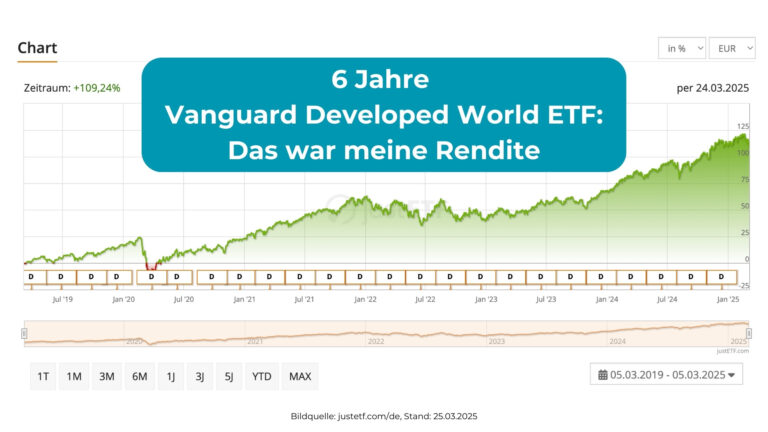 Rebdite nach 6 Jahren Vanguard Developed World ETF