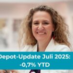 Depot-Update Juli 2025 von Coasting to FIRE: -0,7% seit Jahresanfang (YTD)
