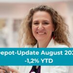 Depot-Update August 2025 von Coasting to FIRE: -1,2% YTD